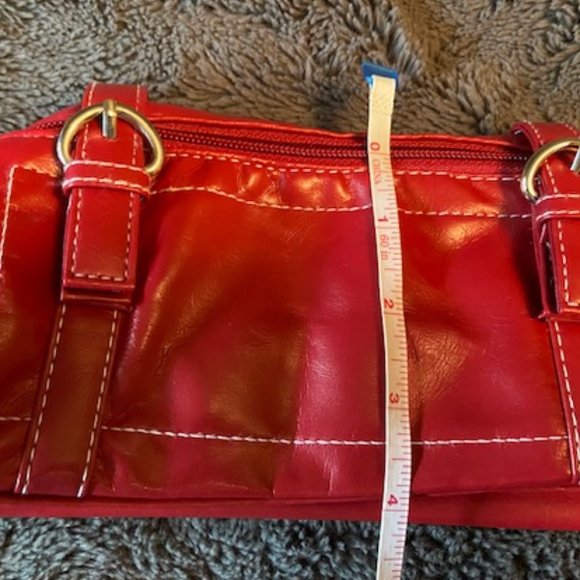 Avon small red clutch purse/makeup bag NWOT - Picture 9 of 13